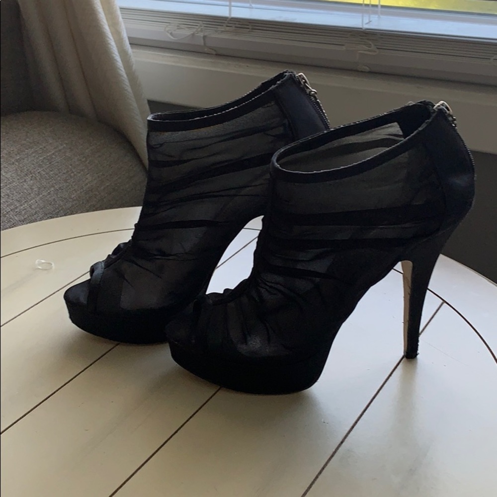 Sheer stiletto sexy booties